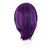 cheap Synthetic Lace Wigs-Synthetic Wig Wavy Wavy Bob Pixie Cut With Bangs Wig Bright Purple Synthetic Hair Natural Hairline Side Part African American Wig Purple