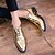 baratos Sapatos Oxford para Homem-Homens Couro Ecológico Primavera / Verão Moderna / Clássico / Fashion Oxfords Dourado / Preto / Festa / Cadarço