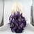 cheap Synthetic Lace Wigs-Synthetic Lace Front Wig Wavy Wavy Layered Haircut Lace Front Wig Long Blonde / Purple Synthetic Hair Women&#039;s Ombre Hair Natural Hairline Blonde