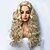 Χαμηλού Κόστους Συνθετικές Trendy Περούκες-Συνθετικές Περούκες Σγουρά Σγουρά Περούκα Μακρύ Blonde Συνθετικά μαλλιά Ξανθό StrongBeauty