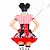 ieftine Costume de Halloween-Circ Harley Quinn Pennywise Costum Cosplay Costum de petrecere Adulți Pentru femei Crăciun Halloween Carnaval Festival / Vacanță Poliester Roșu / galben / Galben / Rosu Pentru femei Femeie Uşor