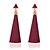 cheap Earrings-Women&#039;s Burgundy Drop Earrings Tassel Fringe Ladies Classic Tassel Fashion Earrings Jewelry Red / Royal Blue For Daily