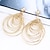 cheap Earrings-Women&#039;s Drop Earrings Oversized Ladies Fashion Oversized Huge Earrings Jewelry Gold / Silver For Party Festival