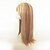 cheap Synthetic Trendy Wigs-Synthetic Wig kinky Straight Style With Bangs Capless Wig Blonde Light golden Synthetic Hair Highlighted / Balayage Hair Blonde Wig Long Natural Wigs