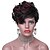 billige Syntetiske og trendy parykker-Synthetic Wig Wavy Wavy Pixie Cut With Bangs Wig Short Natural Black #1B Red Black / Red Synthetic Hair Women&#039;s Side Part With Bangs Black AISI HAIR