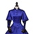 billiga Europeiska kostymer-Rokoko Victoriansk 18th Century semester klänning Klänningar Dam Kostym Himmelsblå Vintage Cosplay Party Bal Långärmad Ankellång Balklänning