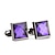 cheap Men&#039;s Accessories-Cufflinks Elegant Formal Fashion Classic Crystal Alloy Brooch Jewelry Purple White For Party Wedding Business / Ceremony / Wedding Evening Party