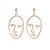cheap Earrings-Women&#039;s Drop Earrings Dangle Earrings Face Ladies Gothic Elegant Fashion Silver Plated Gold Plated Earrings Jewelry Gold / Silver For Evening Party Carnival