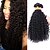 halpa 4 nippua aitoja kiharoja pidennyksiä-4 pakettia Hiuskudokset Brasilialainen Kinky Curly Hiukset Extensions Remy-hius 100% Remy Hair Weave -paketit Hiukset kutoo Aitohiuspidennykset 8-28 inch Luonnollinen väri Luonto musta Shedding / 8A