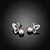 cheap Earrings-Women&#039;s Cubic Zirconia Stud Earrings - Imitation Pearl, Zircon Butterfly Sweet, Fashion Gold / Silver For Gift / Evening Party