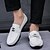 cheap Men&#039;s Slip-ons &amp; Loafers-Men&#039;s Moccasin Nappa Leather Spring / Fall Loafers &amp; Slip-Ons Black / White / Party &amp; Evening / Party &amp; Evening