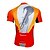 cheap Men&#039;s Clothing Sets-Nuckily Men&#039;s Short Sleeve Cycling Jersey with Shorts - Orange Bike Clothing Suit Windproof Breathable 3D Pad Anatomic Design Reflective Strips Sports Polyester Spandex Vertical Stripes Mountain Bike