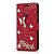cheap iPhone Cases-Case For Apple iPhone X / iPhone 8 Plus / iPhone 8 Card Holder / Rhinestone / with Stand Full Body Cases Flower Hard PU Leather