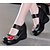 cheap Women&#039;s Heels-Women&#039;s Cowhide Spring / Fall Comfort Heels Wedge Heel Black / Yellow / Red