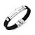 economico Bracciali Uomo-Per uomo Braccialetti Braccialetto ID Croce laterale Croce Di tendenza Acciaio inossidabile Gioielli braccialetto Nero / Oro / Argento Per Quotidiano Per uscire