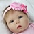 billige Reborn-dukker-22 inch Reborn Doll Baby Girl Reborn Baby Doll lifelike Hand Made Non Toxic Lovely Simulation Cloth 3/4 Silicone Limbs and Cotton Filled Body 55cm with Clothes and Accessories for Girls&#039; Birthday and
