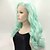 cheap Synthetic Lace Wigs-Synthetic Wig Wavy Wavy Wig Medium Length Green Synthetic Hair Women&#039;s Natural Hairline Green