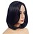 abordables Perruques Synthétiques Sans Bonnet-Perruque Synthétique Droit Style Bob Coupe Carré Sans bonnet Perruque Noir Noir Cheveux Synthétiques Femme Raie Centrale / Perruque afro-américaine Noir Perruque Court Perruque Halloween