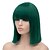 baratos Peruca para Fantasia-cosplay traje peruca sintética cosplay peruca reta peruca reta curto verde cabelo sintético feminino verde