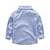 זול סטים-פעוטות בנים סט של בגדים שרוול ארוך כחול נייבי אחיד כותנה מפלגה בית הספר יומי פעיל רגיל / סתיו