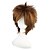 abordables Perruques Synthétiques Sans Bonnet-Perruque Synthétique Droit Cheveux Synthétiques Marron Perruque 13 cm Sans bonnet Marron