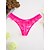 abordables Lencería sexy-Mujer Talla extra Panties Acordonado Jacquard Blanco Negro Morado Talla grande Tamaño Único / Nailon / Encaje / Tanga / Panti Ultrasexy / Erótico