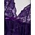cheap Sexy Lingerie-Women&#039;s Plus Size Super Sexy Babydoll &amp; Slips Chemises &amp; Negligees Nightwear - Polyester Solid Colored Black / Purple / Pink M XL 3XL / Lace