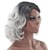 abordables Perruques de qualité supérieure-Perruque Synthétique Ondulé Ondulé Perruque Moyen Grise Cheveux Synthétiques Femme Gris
