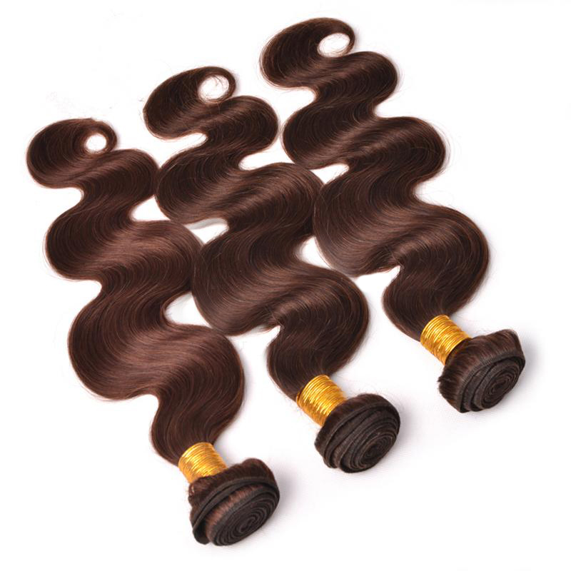cheap One Pack Hair-4 Bundles Brazilian Hair Body Wave Human Hair Natural Color Hair Weaves / Hair Bulk 10-26 inch Human Hair Weaves Human Hair Extensions / Short / 4x4 Closure
