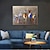 cheap Abstract Paintings-Oil Painting Hand Painted Horizontal Animals Pop Art Modern Rolled Canvas (No Frame)