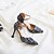 זול נעלי עקב לנשים-בגדי ריקוד נשים עקבים עקב סטילטו בוהן מחודדת נוחות PU שחור בז&#039; אפור