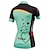 cheap Women&#039;s Clothing Sets-Malciklo Women&#039;s Short Sleeve Cycling Jersey with Shorts Mint Green Green / Black Floral Botanical Bike Jersey Bib Tights Padded Shorts / Chamois Breathable Quick Dry Anatomic Design Ultraviolet