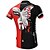 cheap Men&#039;s Clothing Sets-Malciklo Men&#039;s Short Sleeve Cycling Jersey with Bib Shorts Coolmax® Lycra Red / black Red and White Animal British Bike Clothing Suit Breathable 3D Pad Quick Dry Back Pocket Sports Animal Clothing