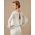 abordables Μπολερό &amp; Σάλια-Long Sleeve Coats / Jackets Chiffon Wedding / Party / Evening Women&#039;s Wrap With Button