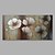 voordelige Schilderijen van bloemen/planten-Hang-geschilderd olieverfschilderij Handgeschilderde - Bloemenmotief / Botanisch Modern Inclusief Inner Frame / Uitgerekt canvas