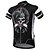 abordables Ensembles de vêtements pour hommes-Malciklo Homme Manches Courtes Maillot et Cuissard Avec Bretelles Velo Cyclisme Blanc Noir Vélo Ensembles de Sport Respirable La peau 3 densités Séchage rapide Poche arrière Des sports Coolmax® Lycra