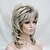 cheap Older Wigs-Synthetic Wig Wavy Wavy Layered Haircut With Bangs Wig Medium Length Blonde Synthetic Hair Women&#039;s Blonde Hivision