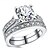 Χαμηλού Κόστους Δαχτυλίδια-2 τεμ Δαχτυλίδι For Γυναικεία Κυβικά ζιρκόνια Γάμου Γαμήλια Τελετή Αρραβώνας Σύμπλεγμα