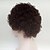 Χαμηλού Κόστους παλαιότερη περούκα-Συνθετικές Περούκες Εκκεντρικό σγουρό Εκκεντρικό σγουρό Περούκα Κοντό Καφέ Συνθετικά μαλλιά Γυναικεία Περούκα αφροαμερικανικό στυλ Χωρίς κόλλα Καφέ