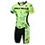 voordelige Triatlon dameskleding-Malciklo Voor heren Korte mouw Triathlonpak Geel Rood Licht Groen Brits Fietsen Ademend Sneldrogend Sport Meetkundig triathlon Kleding / Hoge Elasticiteit / Sportkleding / Gevorderd