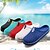 cheap Men&#039;s Sandals-Men&#039;s Shoes PU Spring Summer Light Soles Sandals Buckle for Casual White Black Red Blue