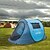 preiswerte Zelte, Überdachung &amp; Unterstände-1 Person Zelte für Rucksackreisen Außen Wasserdicht Regendicht Feuchtigkeitsundurchlässig Doppellagig Automatisch Dom Camping Zelt &lt;1000 mm für Camping Draußen Drinnen
