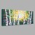 levne Abstraktní malby-Hang-malované olejomalba Ručně malované - Květinový / Botanický motiv Moderní Obsahovat vnitřní rám / Reprodukce plátna