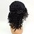billige Syntetiske trendy parykker-Syntetiske parykker Krøllet Afro Stil Lokkløs Parykk Svart Syntetisk hår Dame Side del Afroamerikansk parykk Svart Parykk Kort