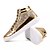 cheap Men&#039;s Sneakers-Men&#039;s Loafers &amp; Slip-Ons Comfort Shoes Casual Walking Shoes PU Black Gold Silver Fall Spring / Rhinestone