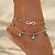 cheap Body Jewelry-Anklet feet jewelry Ladies Double Layered Simple Women&#039;s Body Jewelry For Gift Going out Double Turquoise Alloy Infinity Gold Silver 1pc