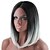cheap Synthetic Trendy Wigs-Cosplay Costume Wig Synthetic Wig Straight Straight Bob Wig Medium Length Grey Synthetic Hair Women‘s Ombre Hair Dark Roots Middle Part Gray