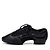 זול נעלי ג&#039;אז-בגדי ריקוד נשים נעלי ג&#039;אז עקבים סוליה חצויה שטוח עור נאפה Leather שחור
