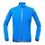 abordables Chaquetas y chalecos para hombre-KORAMAN Hombre Chaqueta de Ciclismo Bicicleta Top Transpirable, Secado rápido, Resistente a los UV Vacaciones, Clásico, Luna de miel Poliéster Azul Ciclismo de Pista Moldura de Relajación Ropa para