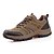 baratos Sapatos Desportivos para Homem-Homens Sapatos Confortáveis Tule Primavera / Outono Tênis Caminhada Antiderrapante Verde Tropa / Marron / Cinzento / Cadarço